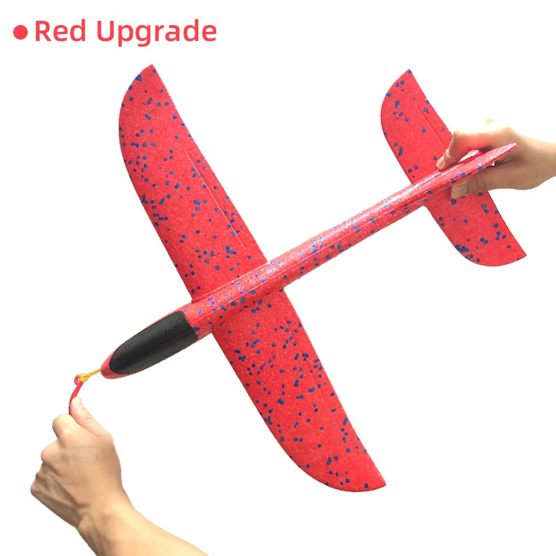 50CM Big Polystyrene Steering Wheel Throwing Plane Toy Foam Manual Airplane for Children