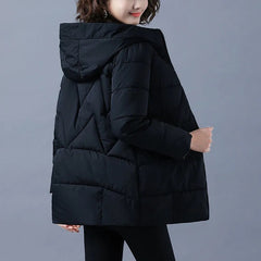 Hooded Cotton Padded Parka Jacket Winter Jacket For Women