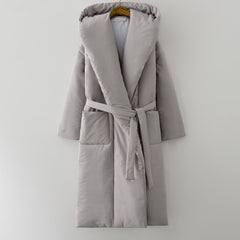 Women's Stylish Thick fluff Long Parka Coat Warm Waterproof Coat