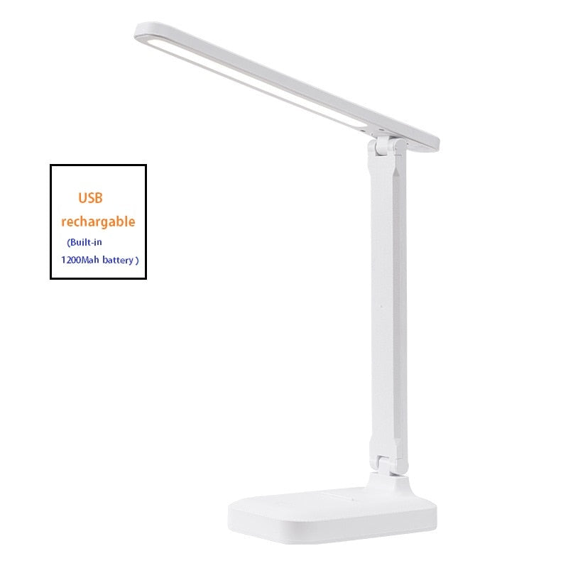 Table Lamp Touch Dimmable LED Light Eye Protect For Computer/Desktop, Rechargeable