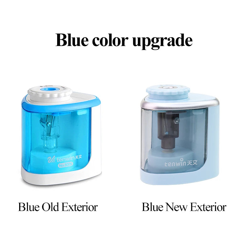 Multifunction Electric & Manual Pencil Sharpener Safe Helical Steel Blade Sharpener for Students