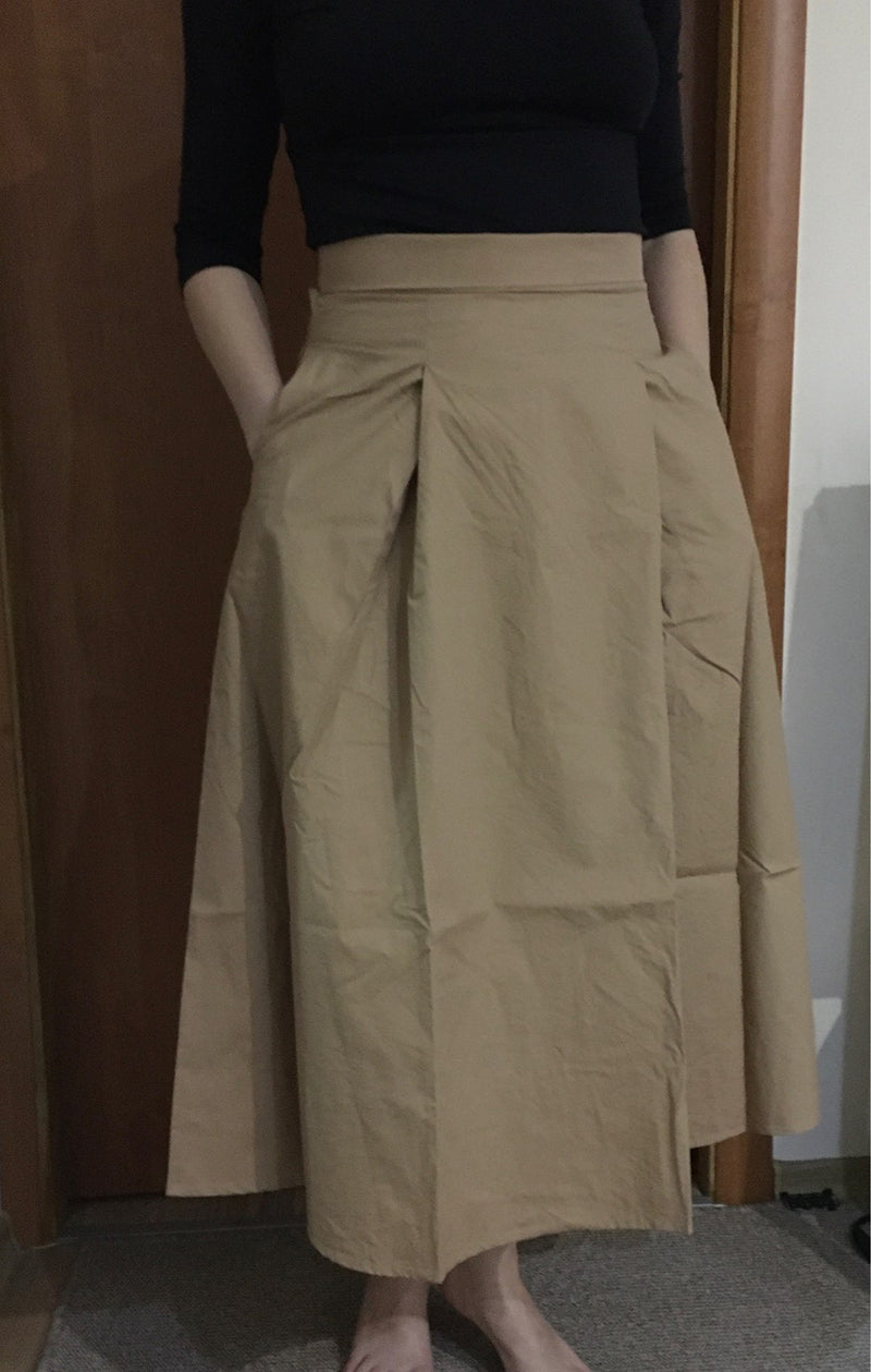 Women's A-Line Umbrella Skirt High Waist Bow Slim Midi Skirts