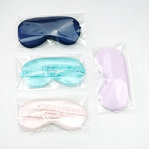 Silk Eye/Sleeping Mask Soft Padded Sleep Blindfold Eye Mask Nice Gift Idea