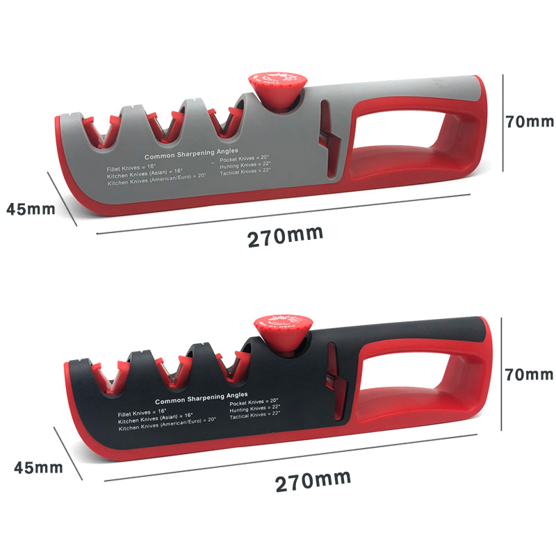 Multifunction 4-In-1 Knife Sharpener Adjustable Angle Kitchen Professional Grinding Machine Cutting Wheel Manual Sharpening Tool