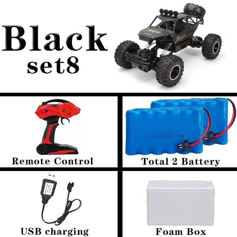 RC Monster Truck Kids 1:12 1:16 4WD 2.4G Radio Control Electric Off-Road Buggy Car Gift Boys