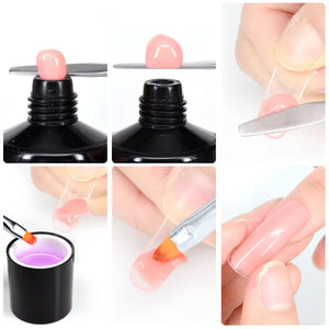 Acrylic Nail Gel Liquid For Soak off UV LED Extension Gel Nail Brush Slice Tip Gel Nail Polish Manicure Gel Nail Slip Solution