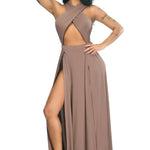 Bold & Elegant Cut-Out Maxi Dress – Sultry, Sophisticated, and Statement-Making