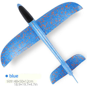 50CM Big Polystyrene Steering Wheel Throwing Plane Toy Foam Manual Airplane for Children