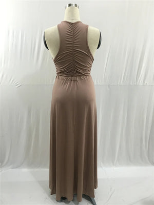 Bold & Elegant Cut-Out Maxi Dress – Sultry, Sophisticated, and Statement-Making