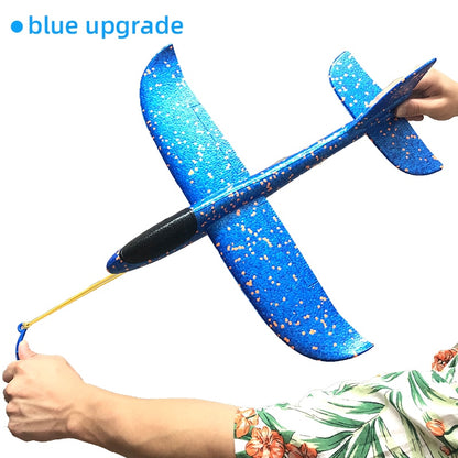 50CM Big Polystyrene Steering Wheel Throwing Plane Toy Foam Manual Airplane for Children