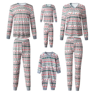 Christmas Family Matching Pajamas Sets Xmas for Adults & Kids Mother And Daughter Father Son Sleepwear Family Pajamas