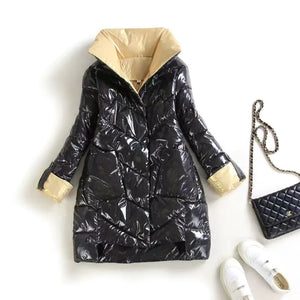 Women's Winter Coat Jacket Eco Friendly Materials Hooded Coat Boutique Fashion Warm Winter Casual Coat