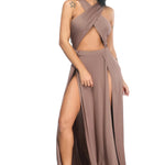 Bold & Elegant Cut-Out Maxi Dress – Sultry, Sophisticated, and Statement-Making