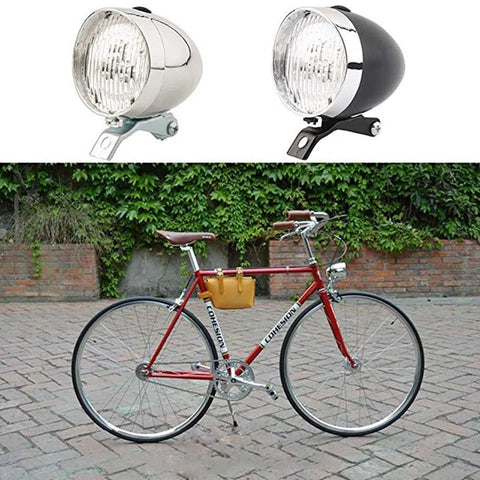 Bicycle Headlight LED Retro Classic Front Fog Safety Lamp Bike Light Cycling Accessory