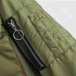 Premium Long Sleeve Zipper Bomber Jacket