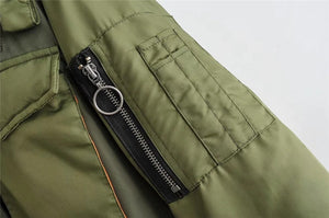 Premium Long Sleeve Zipper Bomber Jacket