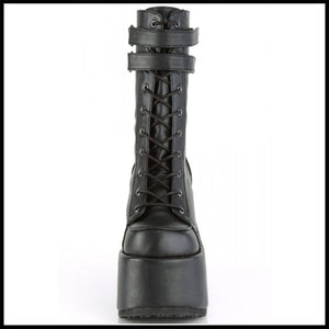 Women's Platform Chunky High Heels Boots Shiny Gothic Platform Boots