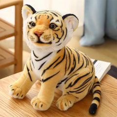 Baby Tiger Stuffed Toy Soft Plush Tiger Animal Pillow Dolls For Kids