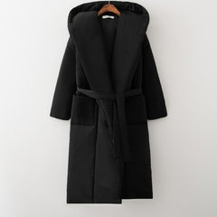 Women's Stylish Thick fluff Long Parka Coat Warm Waterproof Coat