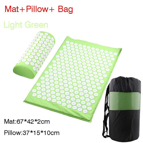 Acupressure Massage Mat Spike Cushion Stress Relief Back Body Pain Yoga Acupuncture Massager