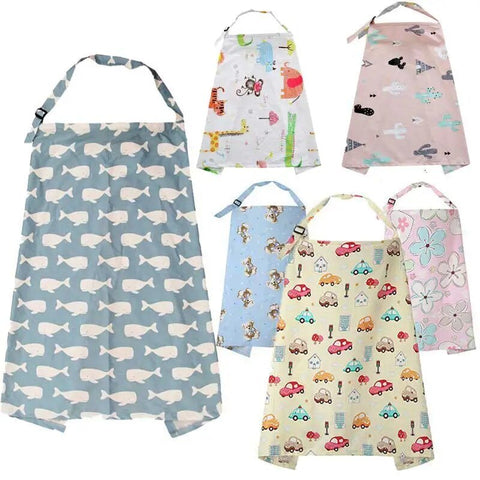 Nursing Cover Baby Feeding Breathable Breastfeeding Poncho Adjustable Privacy Apron Outdoor Cloth