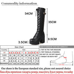 Women's Gothic Lace Knee High Boots Fashion Faux Leather Boots