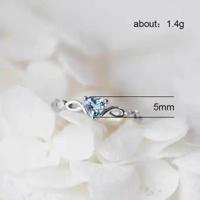 Heart Ring For Women Cute Rings Romantic Birthday Gift For Girlfriend Fashion Cubic Zirconia Stone Jewelry Gift for Her