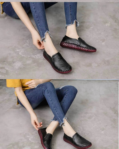 Women's Shoes Genuine Leather Loafers Casual Shoes Soft Comfortable Flats