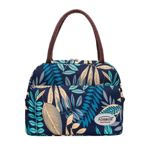 Cooler Lunch Bag Canvas Portable Thermal Insulated Multifunction Food Picnic Lunch Box Travel