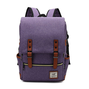 Vintage Unisex Waterproof Backpacks Large Capacity Laptop Travel Bag Students School Backpack