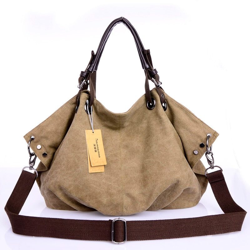 Cotton Canvas Tote Bag Crossbody Bags Premium Designer Handbag Large Shoulder Bag