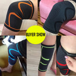 Knee Support Brace Fitness Running Cycling Elastic Nylon Sport Compression Knee Pad Brace for Basketball Volleyball, etc.