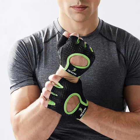 Weight Lifting Gloves Unisex Professional Gym CrossFit Workout Bodybuilding Half Finger Hand Protector