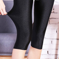 Women's Summer Lace Capri Leggings Slim Fit  Calf-Length Pants (S-5XL)