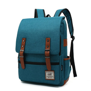 Vintage Unisex Waterproof Backpacks Large Capacity Laptop Travel Bag Students School Backpack