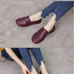 Women's Shoes Genuine Leather Loafers Casual Shoes Soft Comfortable Flats