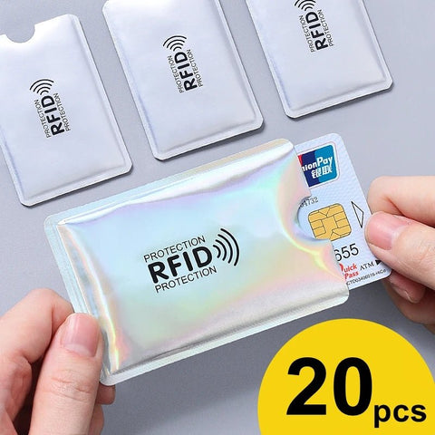 RFID Card Holder Metal Anti-Hacker Blocker Wallet Credit Card Case Protection Travel Accessory