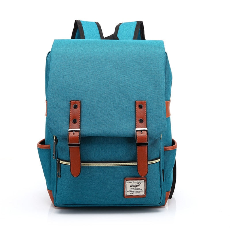 Vintage Unisex Waterproof Backpacks Large Capacity Laptop Travel Bag Students School Backpack