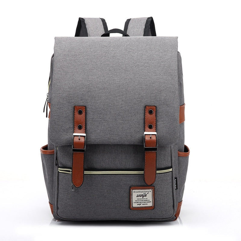 Vintage Unisex Waterproof Backpacks Large Capacity Laptop Travel Bag Students School Backpack