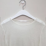 Sexy Thin Knit Sweater for Women Long Sleeve T-Shirt Slim Minimalist Stretchy Blouse Pullover Top