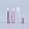 Pink Essential Oil Travel Perfume Bottle Thick Glass Roll On Roller Ball Re-Fill Bottle For Travel