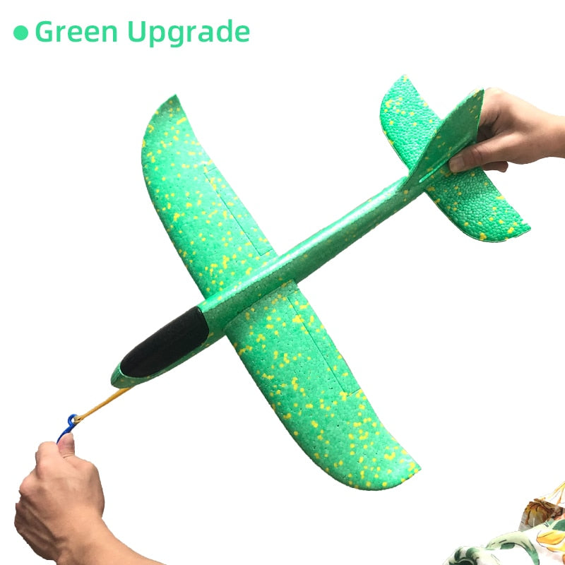 50CM Big Polystyrene Steering Wheel Throwing Plane Toy Foam Manual Airplane for Children