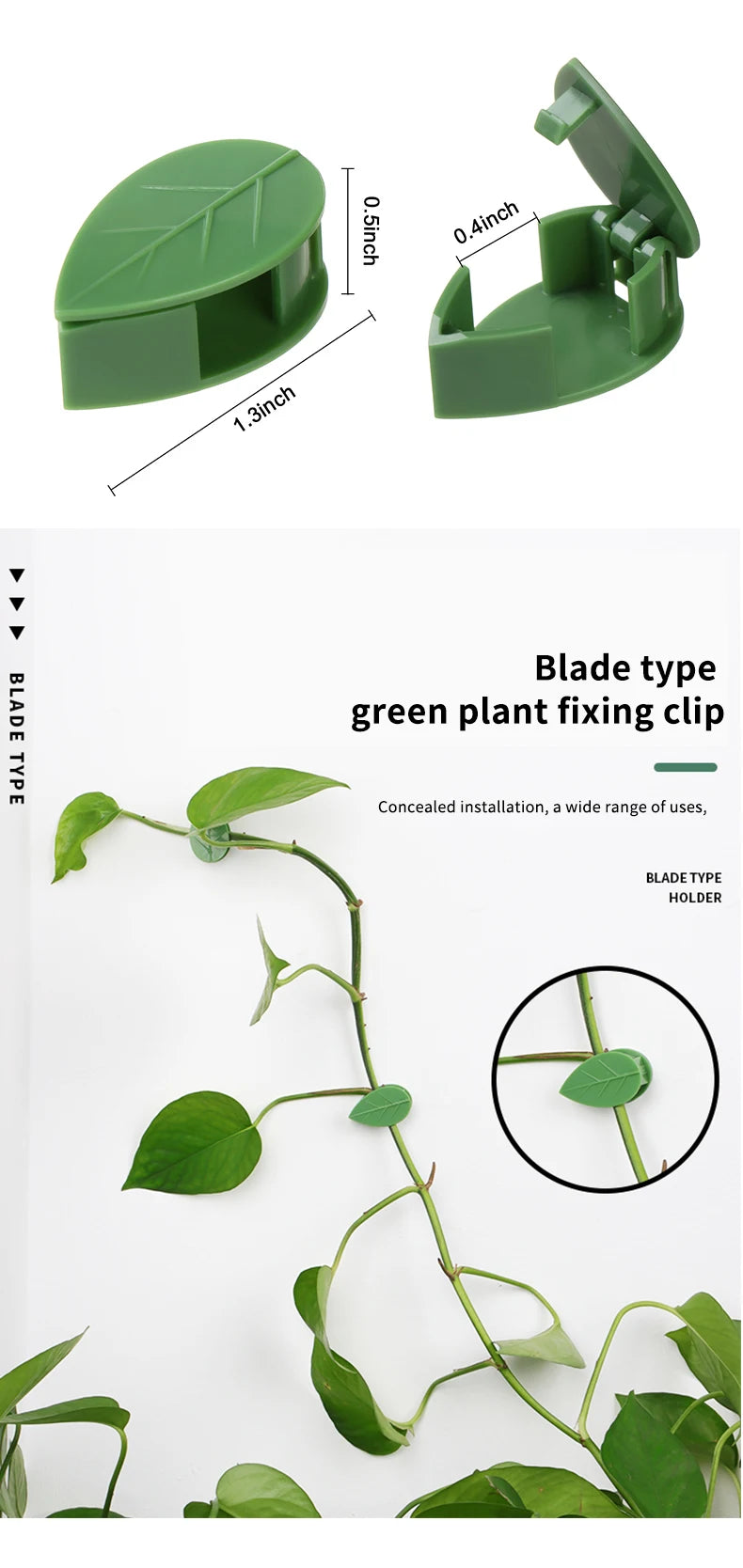Invisible Wall Climbing Plant Fixture Rattan Vine Bracket Fixed Buckle Leaf Clips Traction Holder Garden