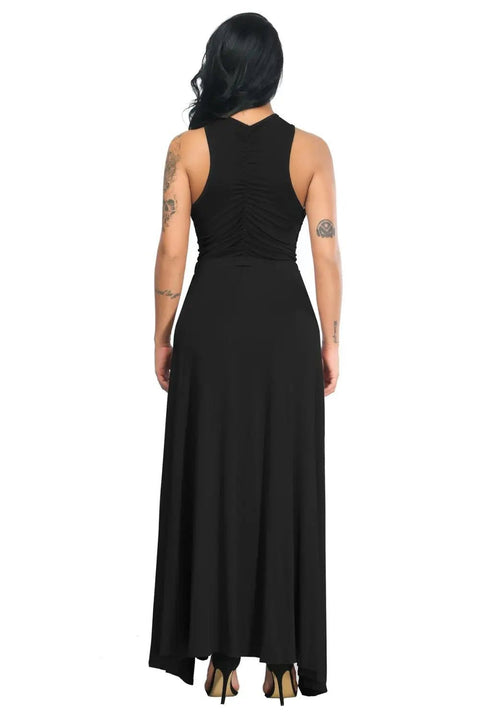 Cut-Out Maxi Dress black