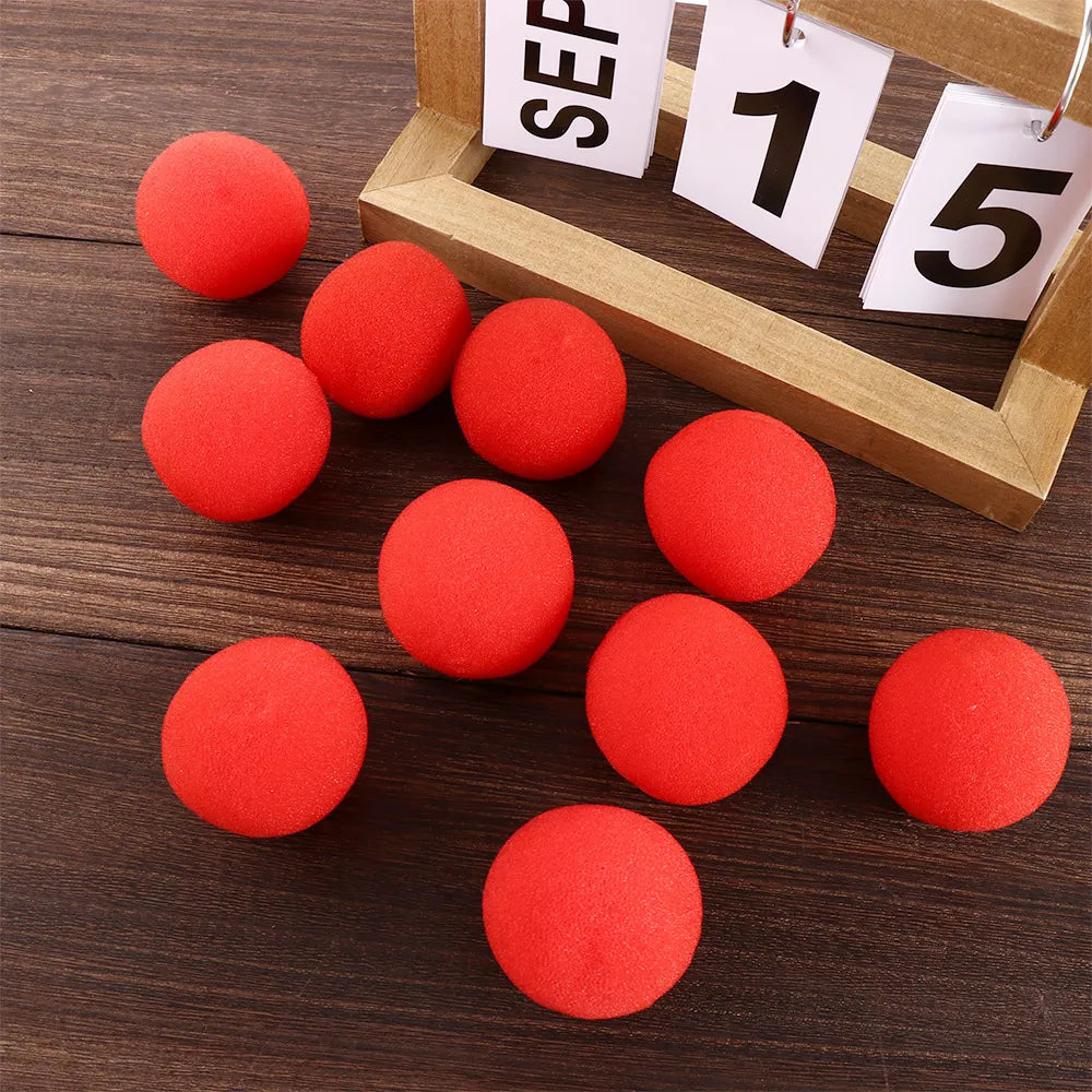 10-Pack 2.5/3.5/4.5cm Magic Finger Sponge Ball for Magic Tricks Classic Magician's Illusion Close-up Stage Magic Accessories