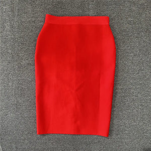 High Quality Women's Bandage Skirt Elegant Pencil Skirt Sexy Club Party Office Wear Vintage Skirts