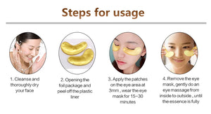 Gold Collagen Eye Mask – Anti-Dark Circles & Fine Lines Beauty Patches for Radiant Skin