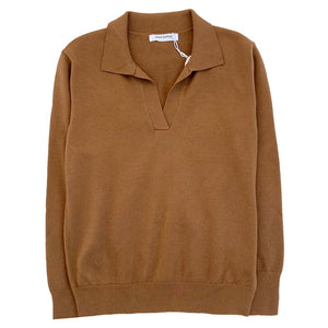 Polo's Neck Long Sleeve Women's Jumper Shirt