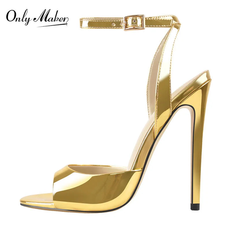 High Heel Shoes gold