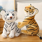 Baby Tiger Stuffed Toy Soft Plush Tiger Animal Pillow Dolls For Kids